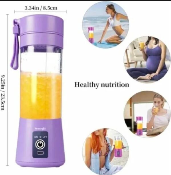 1abd2377-814c-4ef9-b53f-e9f9ed4c3746 USB Rechargeable Portable Juicer Blender - 380ML Mini Smoothie Maker