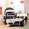 High Quality 5-Piece Bunny Bags Set For Girls - School, College, University & Travel Backpack