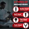 7ce5c2f5-147a-459e-a52c-063b6723bf39 Professional Deep Tissue Massage Gun with 6 Speed Levels & Interchangeable Heads