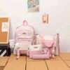 High Quality 5-Piece Bunny Bags Set For Girls - School, College, University & Travel Backpack