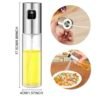 Glass Oil Spray Bottle Pump for Oil-Control Kitchen Olive Oil Sprayer