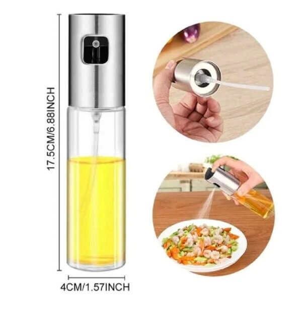 Glass Oil Spray Bottle Pump for Oil-Control Kitchen Olive Oil Sprayer