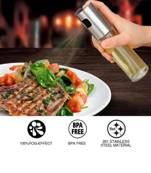 Glass Oil Spray Bottle Pump for Oil-Control Kitchen Olive Oil Sprayer